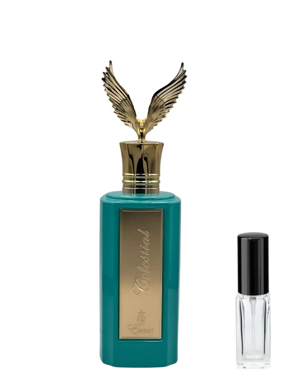 Emir Celestial - odlewka niszowych perfum dostępna w Perfame. Ekskluzywny zapach z wyrazistymi nutami kadzidła.