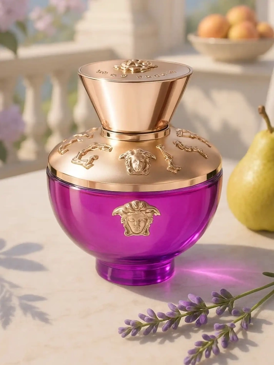 Versace Pour Femme Dylan Purple - odlewka kobiecych perfum dostępna w Perfame. Świeży, owocowy zapach idealny na co dzień.