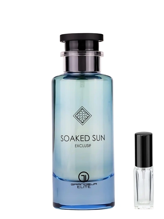 Grandeur Soaked Sun Exclusif - odlewka luksusowych perfum dostępna w Perfame. Ciepły zapach pełen owocowych i kwiatowych nut.