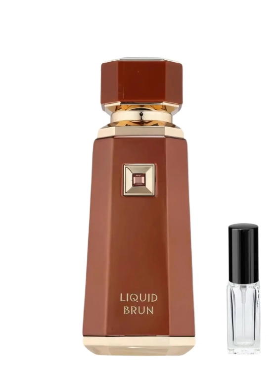 Fragrance World Liquid Brun - odlewka niszowych perfum dostępna w Perfame. Intensywny zapach o nutach drzewnych i balsamicznych.
