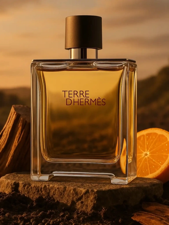 Terre d'Hermès Parfum Hermès - odlewka luksusowych perfum dostępna w Perfame. Drzewny zapach o nutach cytrusów i wetywerii.