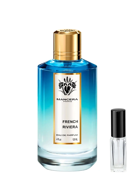 French Riviera Mancera - odlewka świeżych perfum dostępna w Perfame. Letni zapach z nutami cytrusów i morskiej bryzy.