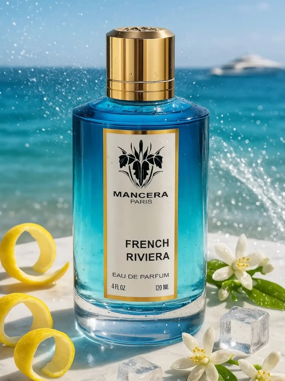 French Riviera Mancera - odlewka świeżych perfum dostępna w Perfame. Letni zapach z nutami cytrusów i morskiej bryzy.
