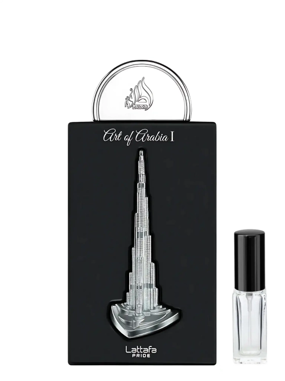 Art of Arabia I Lattafa - odlewka luksusowych perfum dostępna w Perfame. Orientalny zapach pełen przypraw i ciepłych nut drzewnych.