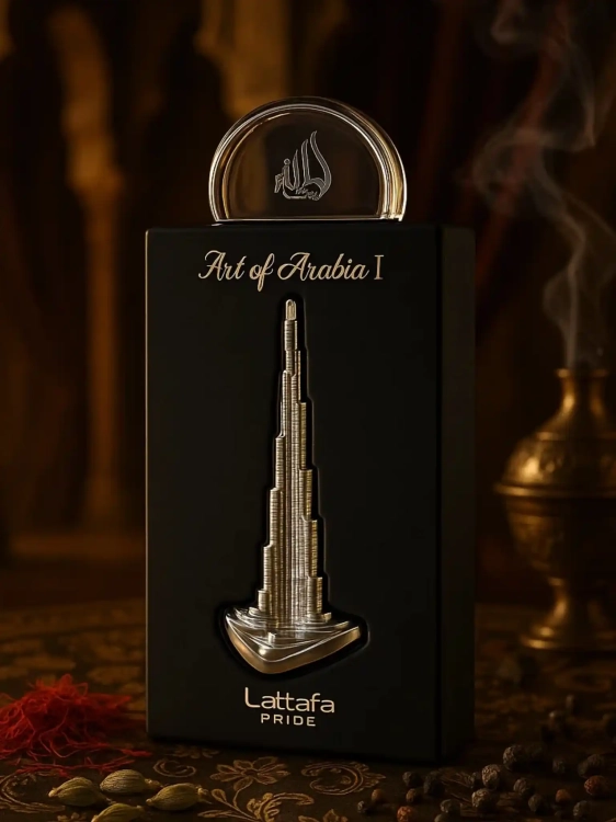 Art of Arabia I Lattafa - odlewka luksusowych perfum dostępna w Perfame. Orientalny zapach pełen przypraw i ciepłych nut drzewnych.