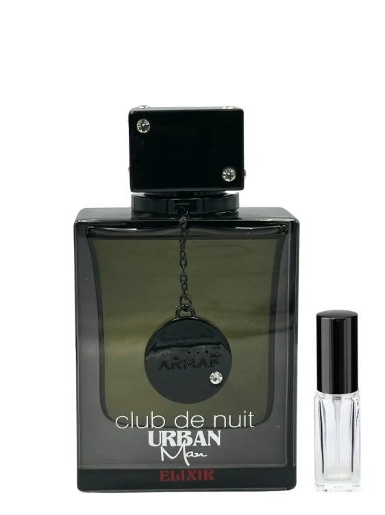Armaf Club De Nuit Urban Man Elixir - odlewka intensywnych perfum dostępna w Perfame. Męski zapach o nutach cytrusów, przypraw i drzewa sandałowego.