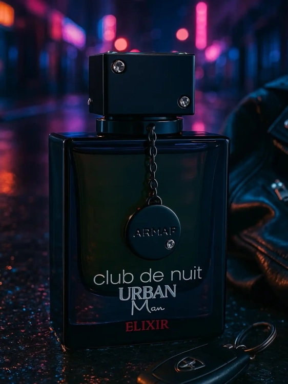 Armaf Club De Nuit Urban Man Elixir - odlewka intensywnych perfum dostępna w Perfame. Męski zapach o nutach cytrusów, przypraw i drzewa sandałowego.