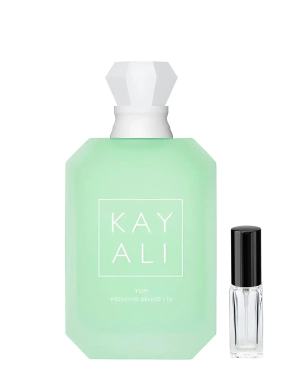 Yum Pistachio Gelato 33 - odlewka gourmand perfum dostępna w Perfame. Słodki zapach pistacji, bitej śmietany i lodów waniliowych.