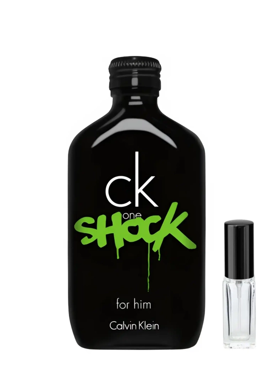 CK One Shock For Him Calvin Klein - odlewka męskich perfum dostępna w Perfame. Orientalny zapach o nutach tytoniu, ambry i lawendy.