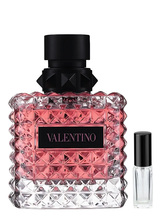 Valentino Donna Born In Roma - odlewka kobiecych perfum dostępna w Perfame. Kwiatowo-waniliowy zapach z nutami jaśminu i czarnej porzeczki
