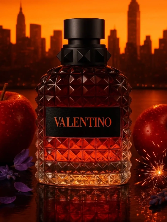 Valentino Uomo Born In Roma Coral Fantasy - odlewka męskich perfum dostępna w Perfame. Owocowo-drzewny zapach z nutami czerwonej jabłoni, liści tytoniu i bergamotki.