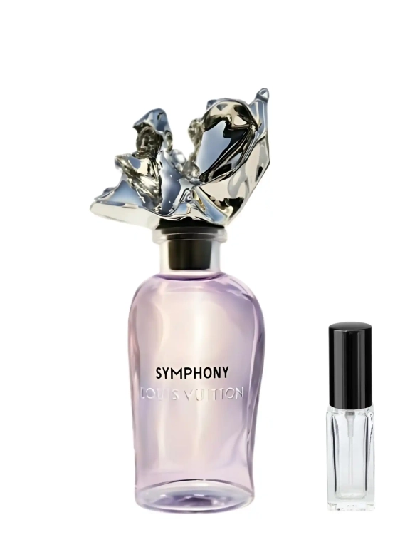 Louis Vuitton Symphony - odlewka luksusowych perfum dostępna w Perfame. Harmonijny zapach z nutami cytrusów, imbiru i drewna.