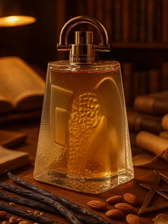 Givenchy Pi - odlewka eleganckich perfum dostępna w Perfame. Słodki, orientalny zapach z nutami wanilii, migdałów i drewna.