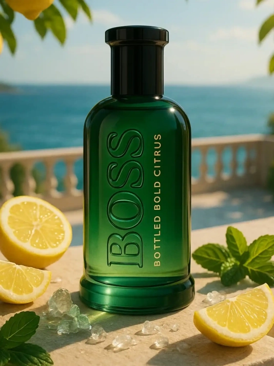 Hugo Boss Bottled Bold Citrus - odlewka świeżych perfum dostępna w Perfame. Energetyczny zapach z nutami grejpfruta, imbiru i drzewa sandałowego.