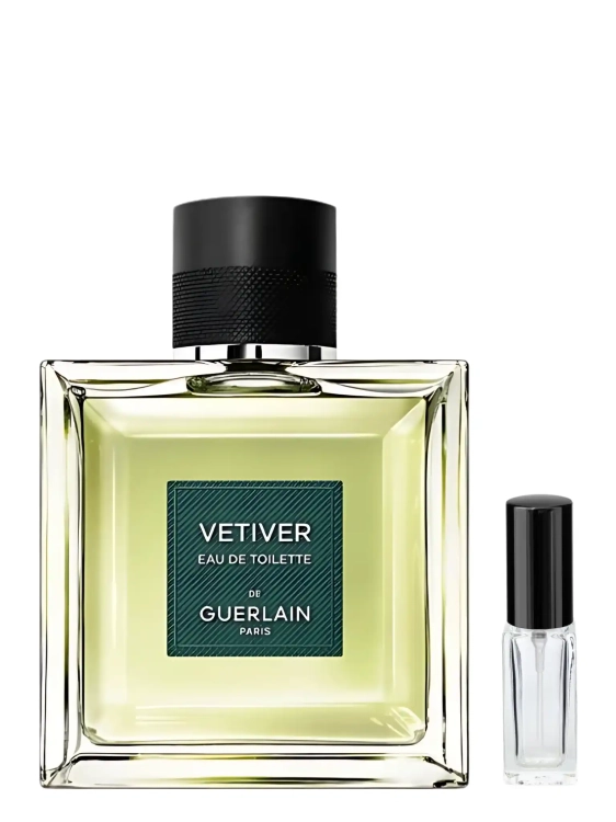 GUERLAIN Vétiver - odlewka klasycznych perfum dostępna w Perfame. Zielony, ziemisty zapach z nutami wetiweru, cytrusów i przypraw.