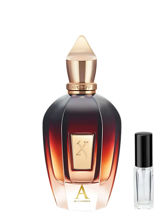 Xerjoff Alexandria II - odlewka niszowych perfum dostępna w Perfame. Luksusowy, orientalny zapach z nutami oudu, lawendy i wanilii.