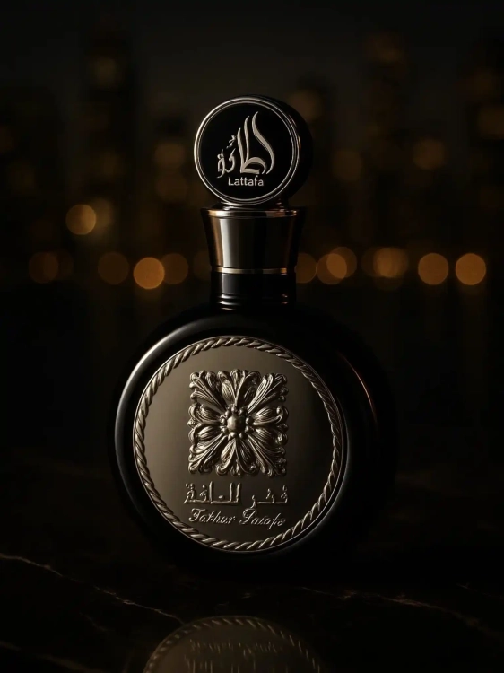 Lattafa Fakhar Black - odlewka intensywnych męskich perfum dostępna w Perfame. Ciepły zapach z nutami przypraw, wanilii i drzewa