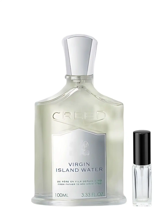 Creed Virgin Island Water - odlewka luksusowych perfum dostępna w Perfame. Tropikalny zapach z nutami kokosa, limonki i rumu.