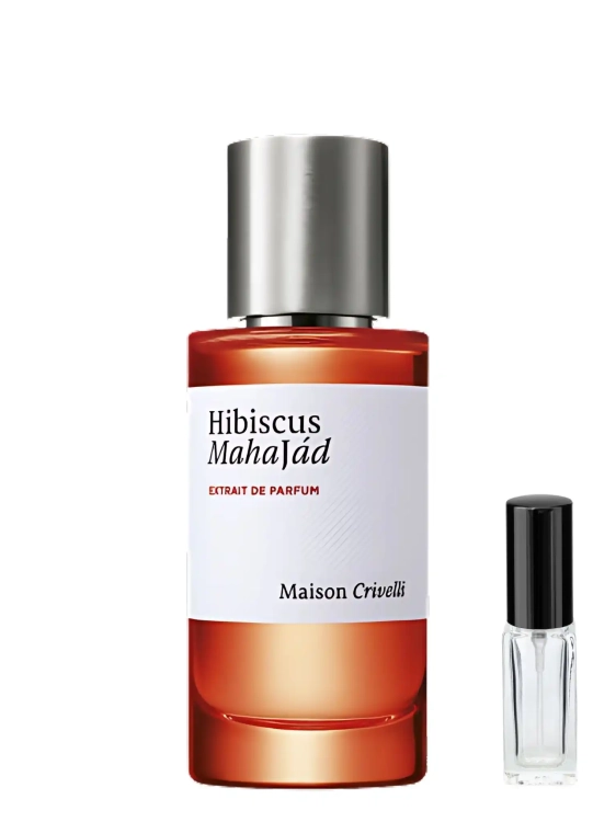 Maison Crivelli Hibiscus Mahajád - odlewka niszowych perfum dostępna w Perfame. Kwiatowy zapach z nutami hibiskusa, wanilii i malin.