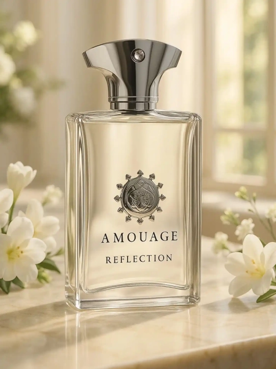 Amouage Reflection Man - odlewka luksusowych męskich perfum dostępna w Perfame. Kwiatowy zapach z nutami jaśminu, neroli i drzewa sandałowego.