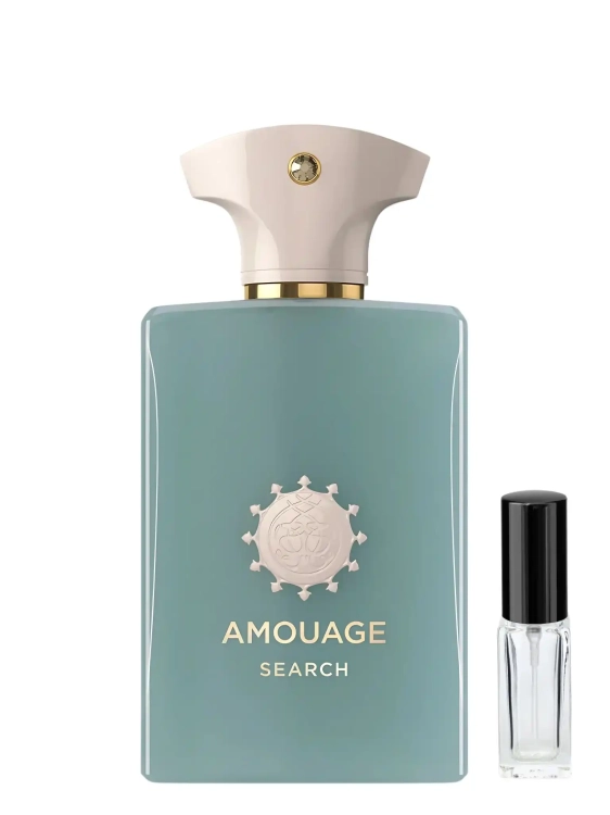 Amouage Search - odlewka niszowych perfum dostępna w Perfame. Świeży, cytrusowy zapach z nutami cytryny, mandarynki i dymnych akcentów.