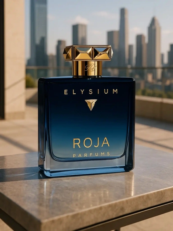 Roja Parfums Elysium - odlewka ekskluzywnych perfum dostępna w Perfame. Świeży, energetyczny zapach z nutami grejpfruta, wetiweru i skóry.