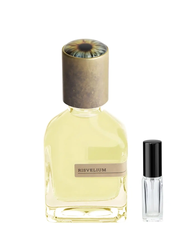 Orto Parisi Risvelium - odlewka niszowych perfum dostępna w Perfame. Nietuzinkowy, głęboki zapach z nutami skóry, ziemi i ziół.
