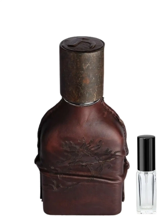 Orto Parisi Cuoium - odlewka niszowych perfum dostępna w Perfame. Skórzany zapach z nutami ziół, balsamów i oudu.