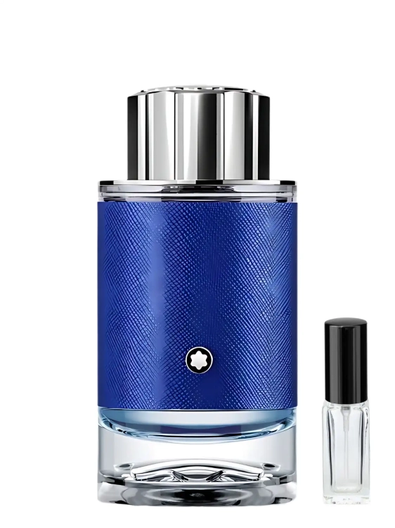 Montblanc Explorer Ultra Blue – odlewka świeżych męskich perfum dostępna w Perfame. Morski zapach z nutami cytrusów, soli i ambry.