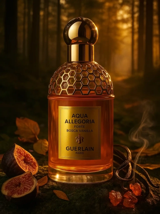 Guerlain Bosca Vanilla – odlewka kremowo-drzewnych perfum z nutą wanilii i figi. Elegancki gourmand w Perfame.