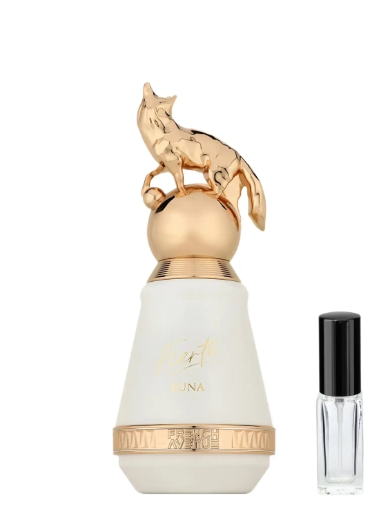 French Avenue Fierte Luna – elegancka odlewka perfum dla kobiet w Perfame. Kwiatowy zapach z nutami piwonii, róży i białego piżma.