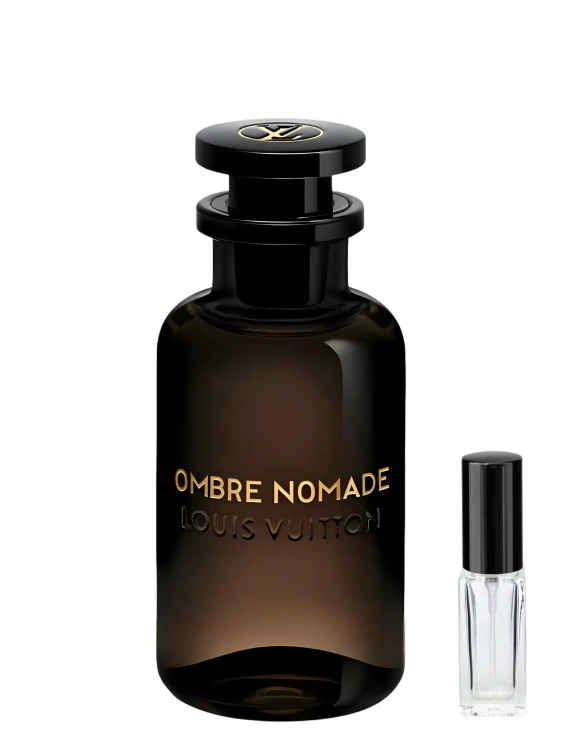 Louis Vuitton Ombre Nomade – odlewka luksusowych i intensywnych perfum orientalnych dostępna w Perfame. Dominujące nuty oudu, maliny i skóry.