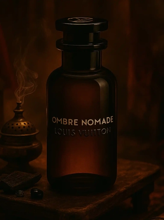 Louis Vuitton Ombre Nomade – odlewka luksusowych i intensywnych perfum orientalnych dostępna w Perfame. Dominujące nuty oudu, maliny i skóry.