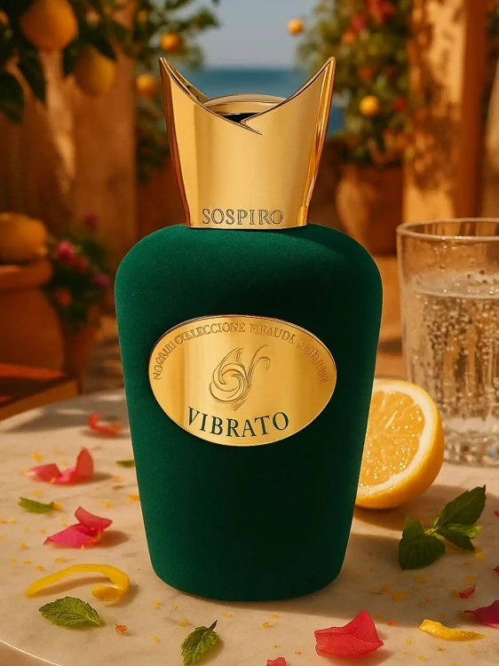 Sospiro Vibrato – odlewka luksusowych perfum dostępna w Perfame. Cytrusy, kwiaty i piżmowa baza.