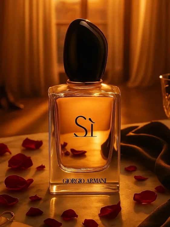 Giorgio Armani Sì – odlewka eleganckich damskich perfum dostępna w Perfame. Nuty czarnej porzeczki, róży i wanilii w szykownej kompozycji.