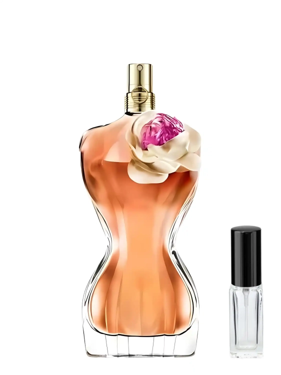 Jean Paul Gaultier La Belle Flower Edition – odlewka zmysłowych damskich perfum dostępna w Perfame. Nuty gruszki, irysa i wanilii w kwiatowej odsłonie.