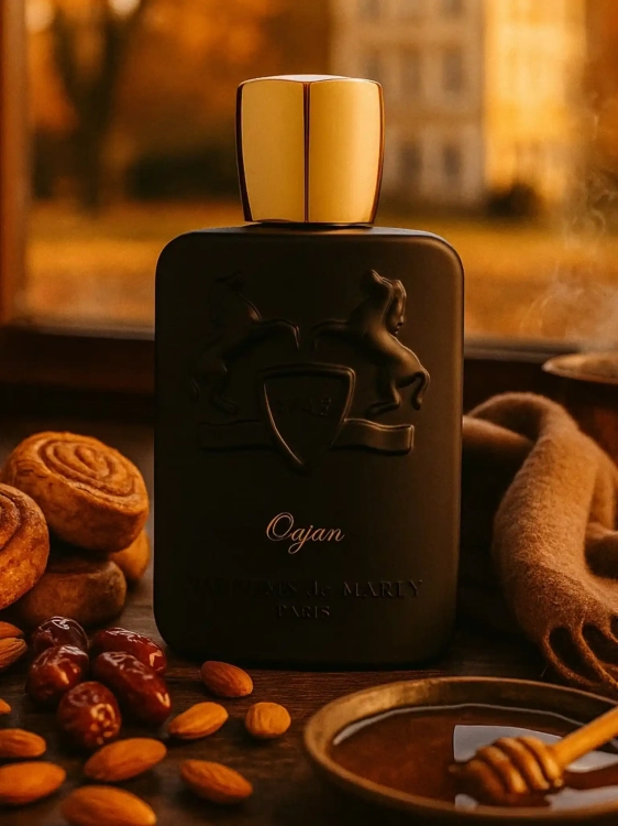 Parfums de Marly Oajan – odlewka eleganckich perfum dostępna w Perfame. Cynamon, miód i wanilia w orientalnym wydaniu.