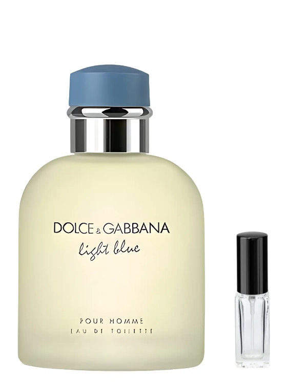 Dolce &amp; Gabbana Light Blue Pour Homme – odlewka świeżych męskich perfum dostępna w Perfame. Cytrusy, nuty morskie i drzewna baza.