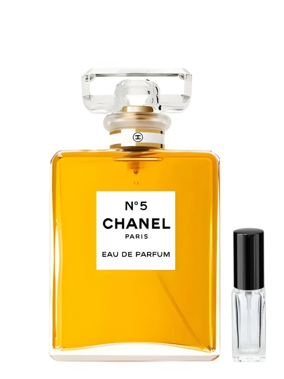 Chanel No. 5 Eau de Parfum – odlewka kultowych damskich perfum dostępna w Perfame. Aldehydy, jaśmin i róża w ponadczasowej kompozycji.