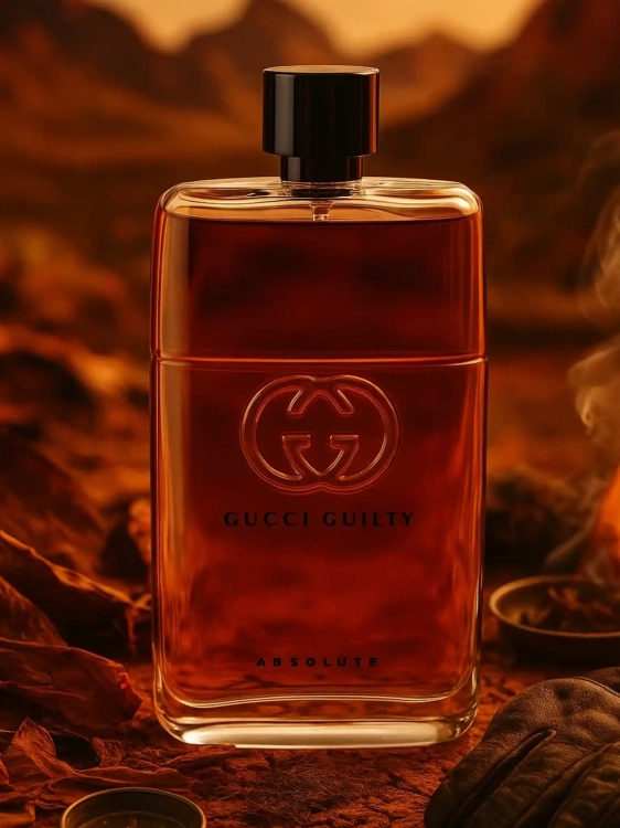 Gucci Guilty Absolute – odlewka męskich perfum dostępna w Perfame. Skóra, paczula i nuty drzewne.