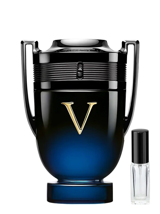 Rabanne Invictus Victory Elixir – odlewka intensywnych męskich perfum dostępna w Perfame. Nuty wanilii, paczuli i drzewnej ambry w potężnej kompozycji.