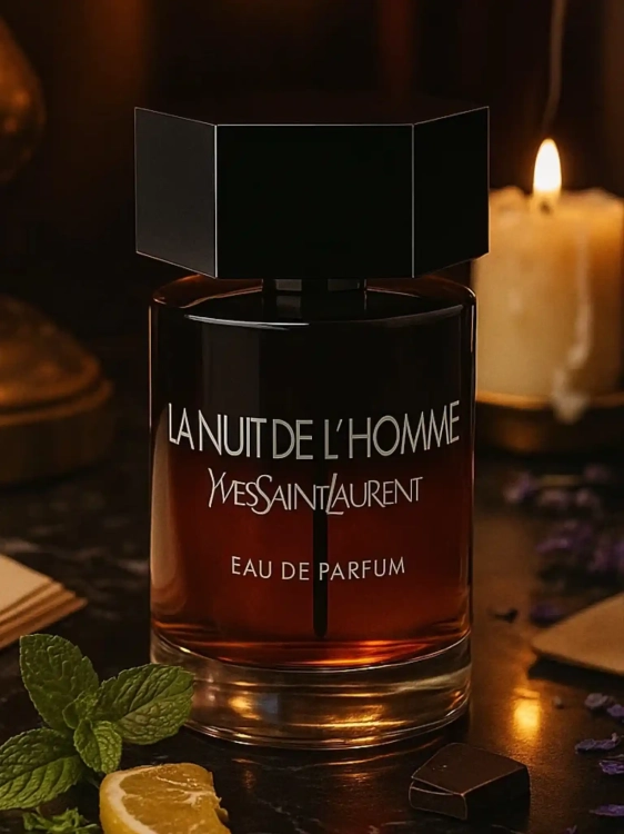 Yves Saint Laurent La Nuit de L’Homme Eau de Parfum – odlewka intensywnych męskich perfum dostępna w Perfame. Kardamon, lawenda i paczula w zmysłowej kompozycji.