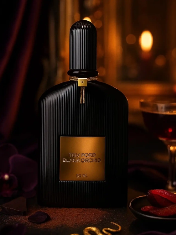 Tom Ford Black Orchid EDP – odlewka kultowych perfum dostępna w Perfame. Czekolada, orchidea i paczula w zmysłowej kompozycji.