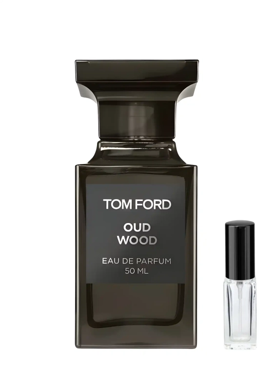 Tom Ford Oud Wood – odlewka luksusowych perfum dostępna w Perfame. Oud, kardamon i wanilia w eleganckiej kompozycji.