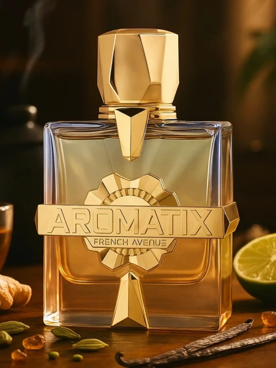 Odlewka French Avenue Teas Me Aromatix X – zielona herbata, cytrusy i jasne piżmo tworzą świeży, lekko aromatyczny zapach o czystej, relaksującej aurze. Dostępny w Perfame.