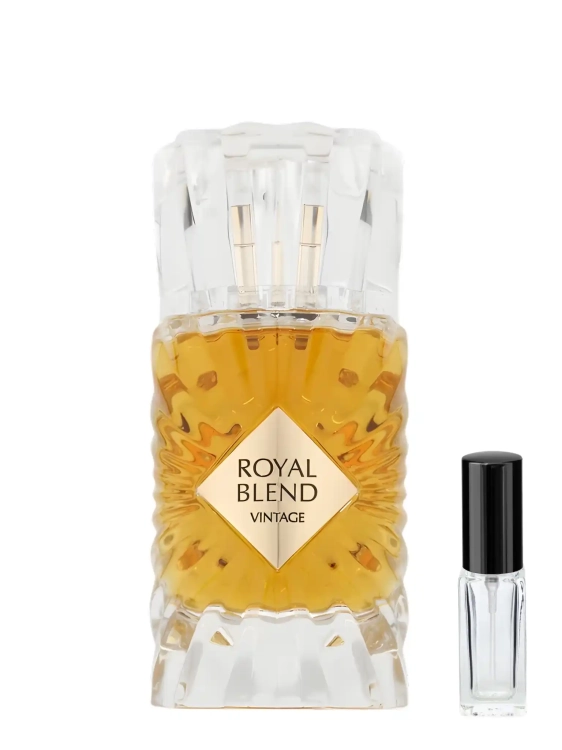 Odlewka Royal Blend Vintage – wanilia, ciepła ambra i przyprawy tworzą elegancki, klasycznie orientalny zapach o głębokiej, otulającej projekcji. Dostępny w Perfame.