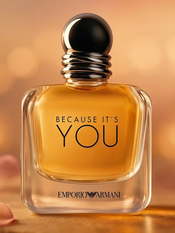 Odlewka Emporio Armani Because It’s You – słodka malina, róża i wanilia tworzą elegancki, kobiecy, romantyczny zapach o ciepłej, otulającej słodyczy. Dostępny w Perfame.