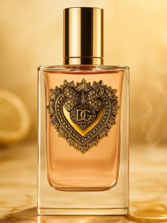 Odlewka Dolce &amp; Gabbana Devotion – kremowa wanilia, cytryna i karmel tworzą ciepły, słodko-kwiatowy zapach o eleganckiej, włoskiej aurze. Dostępny w Perfame.