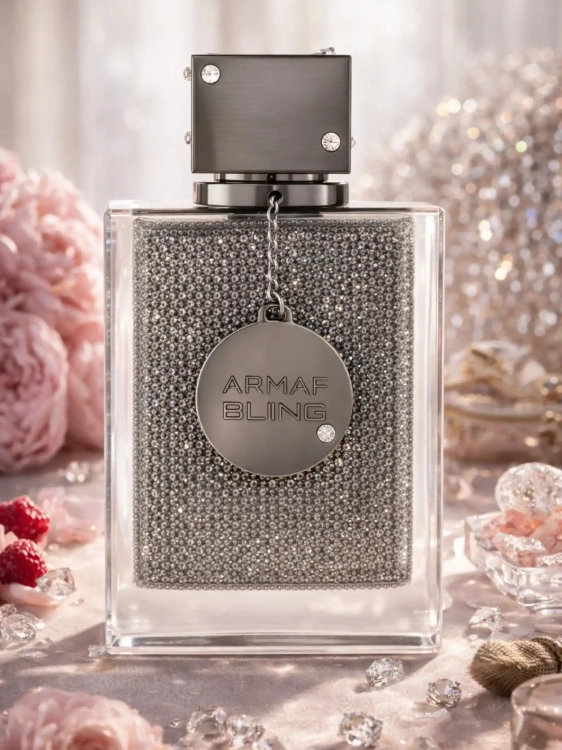 Odlewka Armaf Club de Nuit Bling – cytrusy, owoce i ambrowo-drzewna baza tworzą błyszczący, nowoczesny zapach o wyraźnej, męskiej projekcji. Dostępny w Perfame.