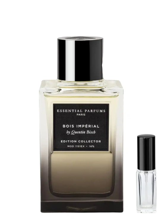 Odlewka Bois Impérial Collector – świeża bazylia, akigalawood i ambroksan tworzą nowoczesny, mineralno-drzewny zapach o niszowej elegancji. Dostępny w Perfame.